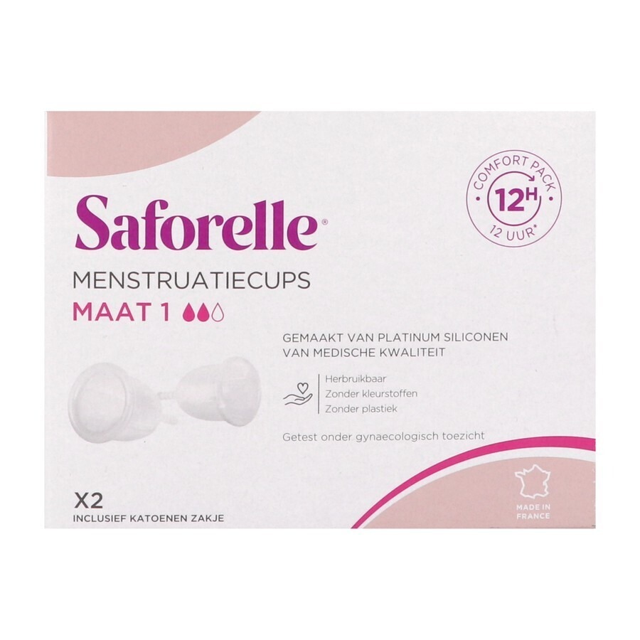 Saforelle Menstruatiecups Pack Comfort 12h T1