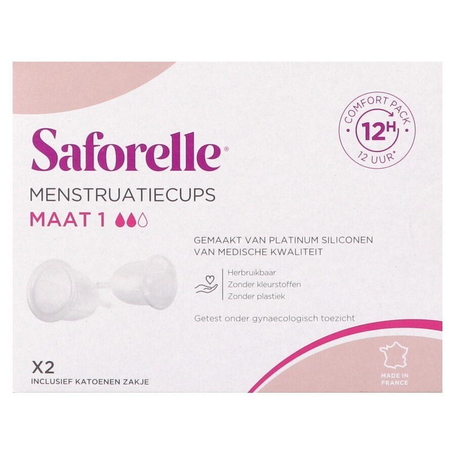 Saforelle Menstruatiecups Pack Comfort 12h T1