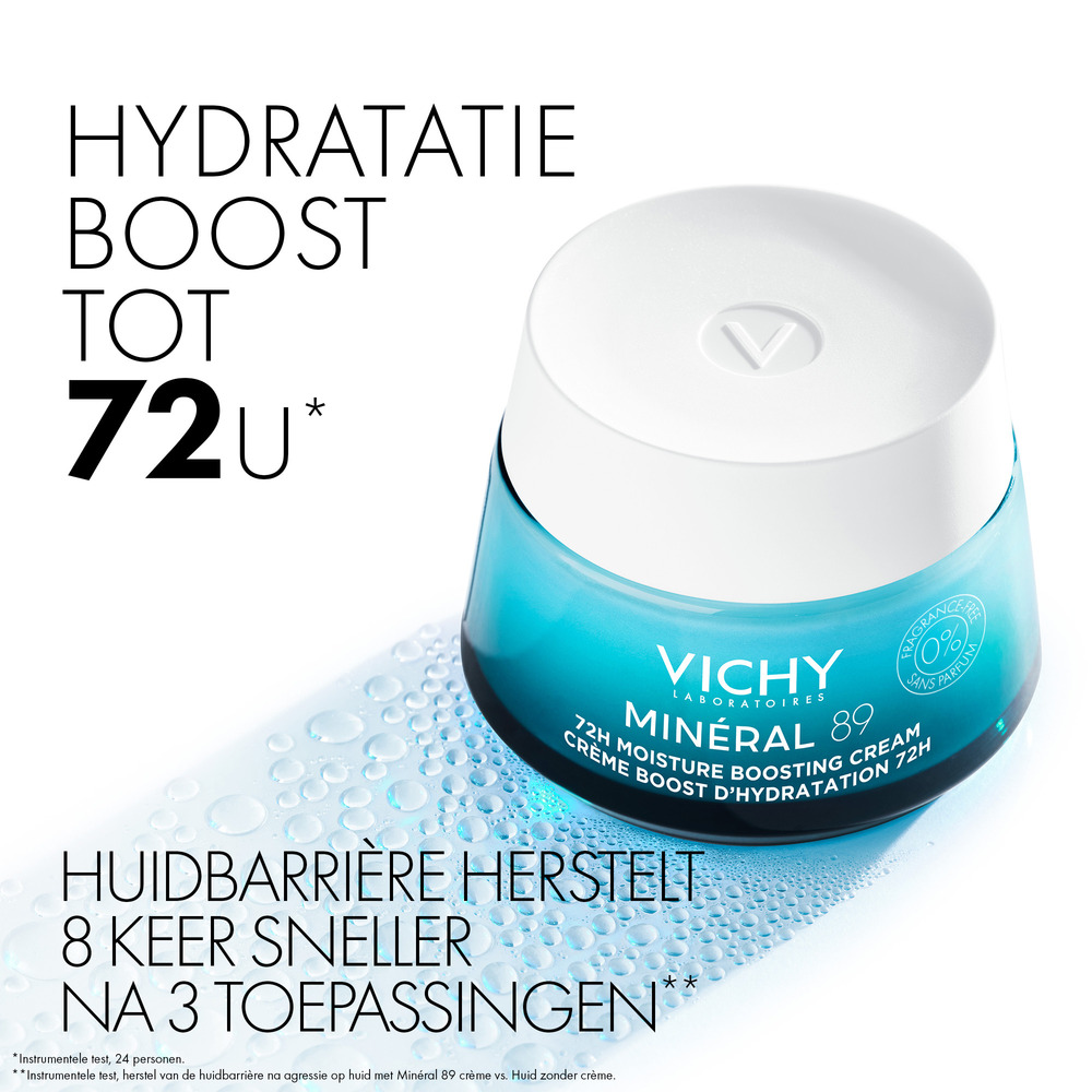 Vichy Mineral 89 Crème Boost 72u Zonder Parfum 50ml