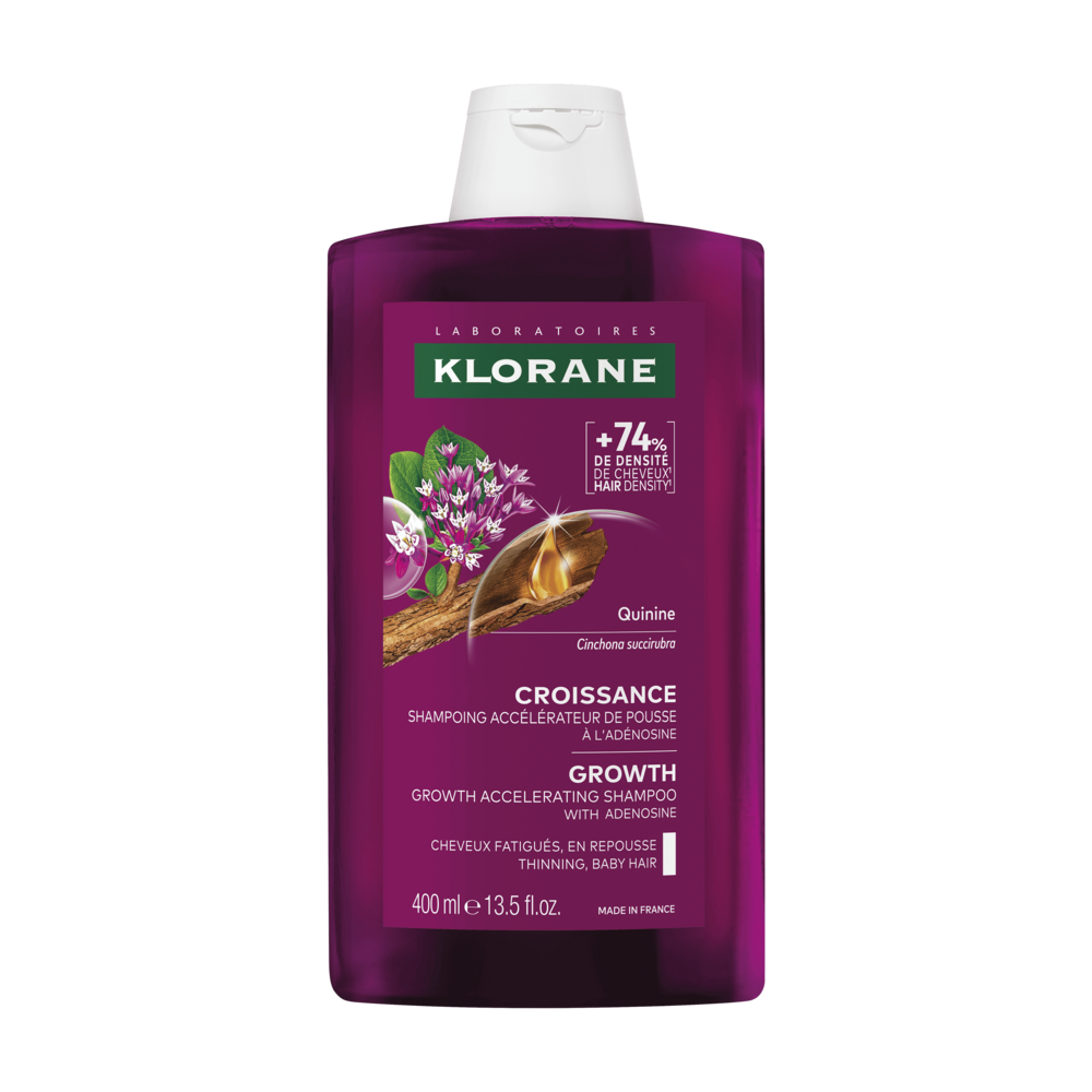 Klorane Quinine Shampooing Croissance, Accélérateur de pousse, cheveux fatigués 200ml