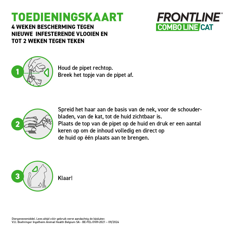 Frontline Combo Line Cat 3x0,5ml