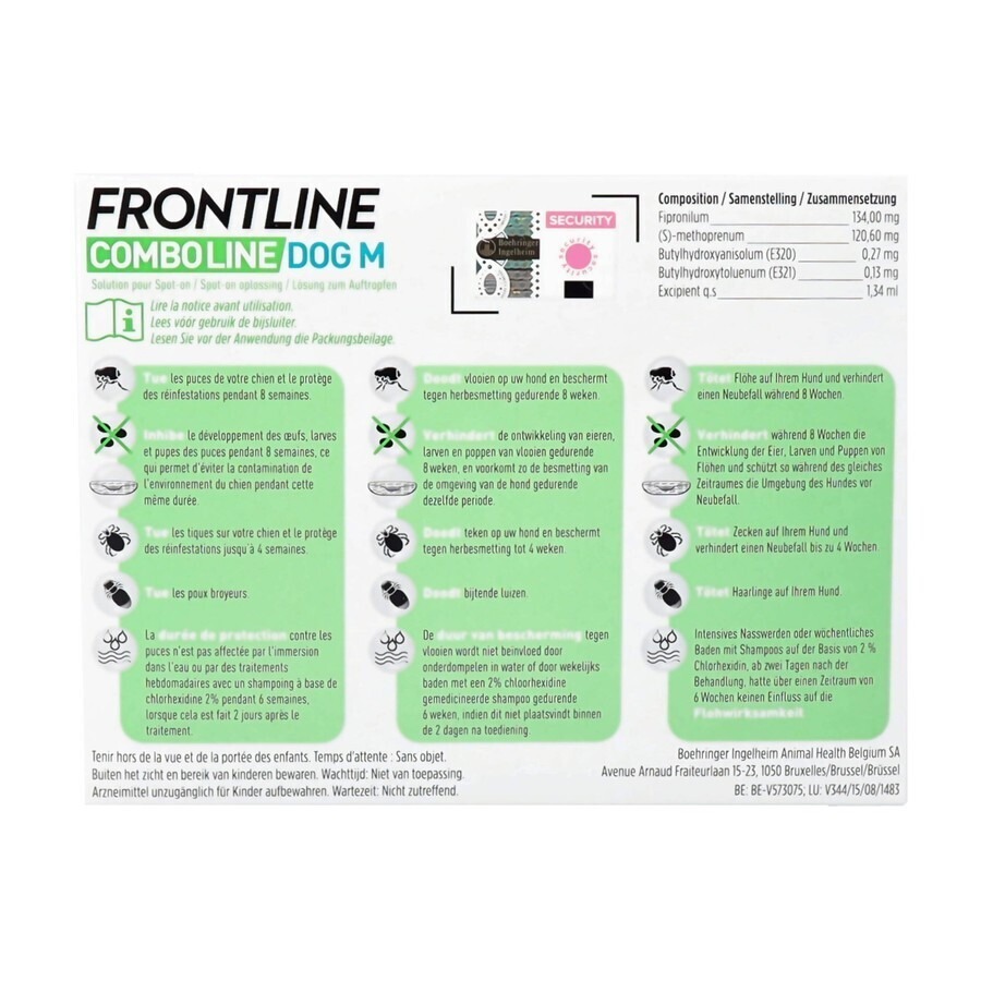 Frontline Combo Line Dog M 10-20kg 6x1,34ml