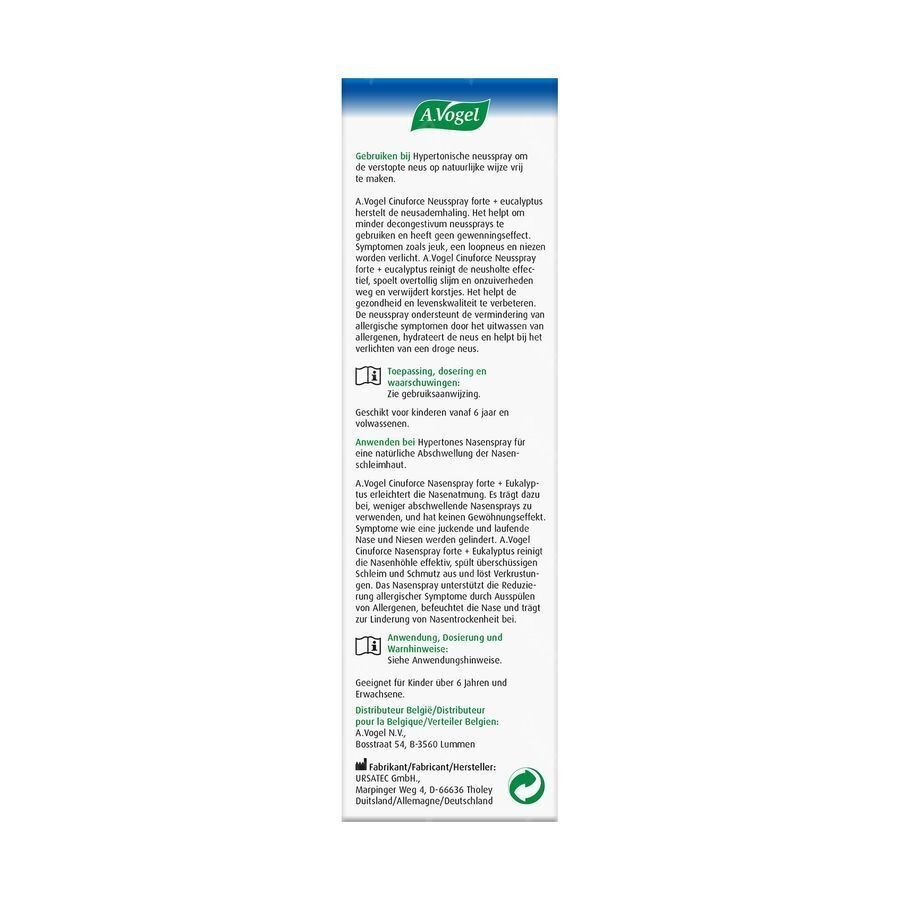 A.Vogel Cinuforce Neusspray Forte+Eucalyptus 20ml