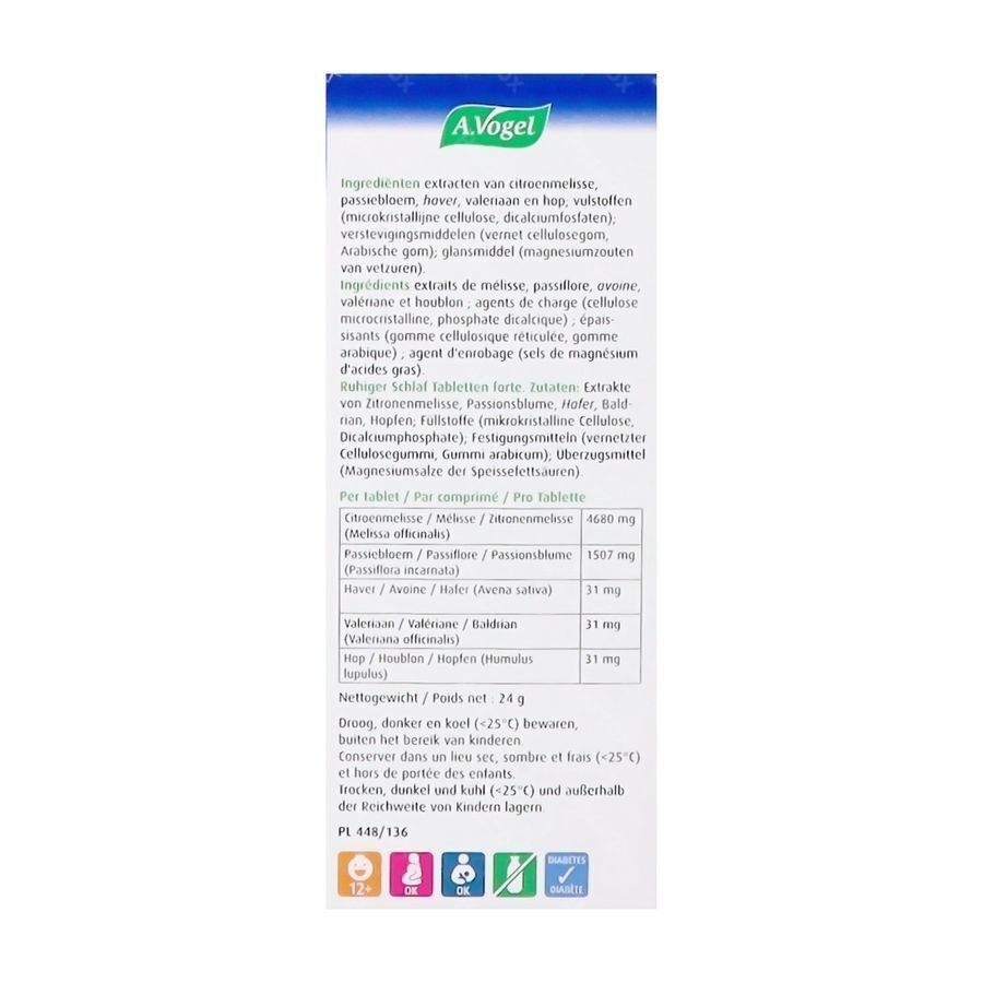 A.Vogel Dormeasan Sommeil Qualite Forte 30 Comprimés