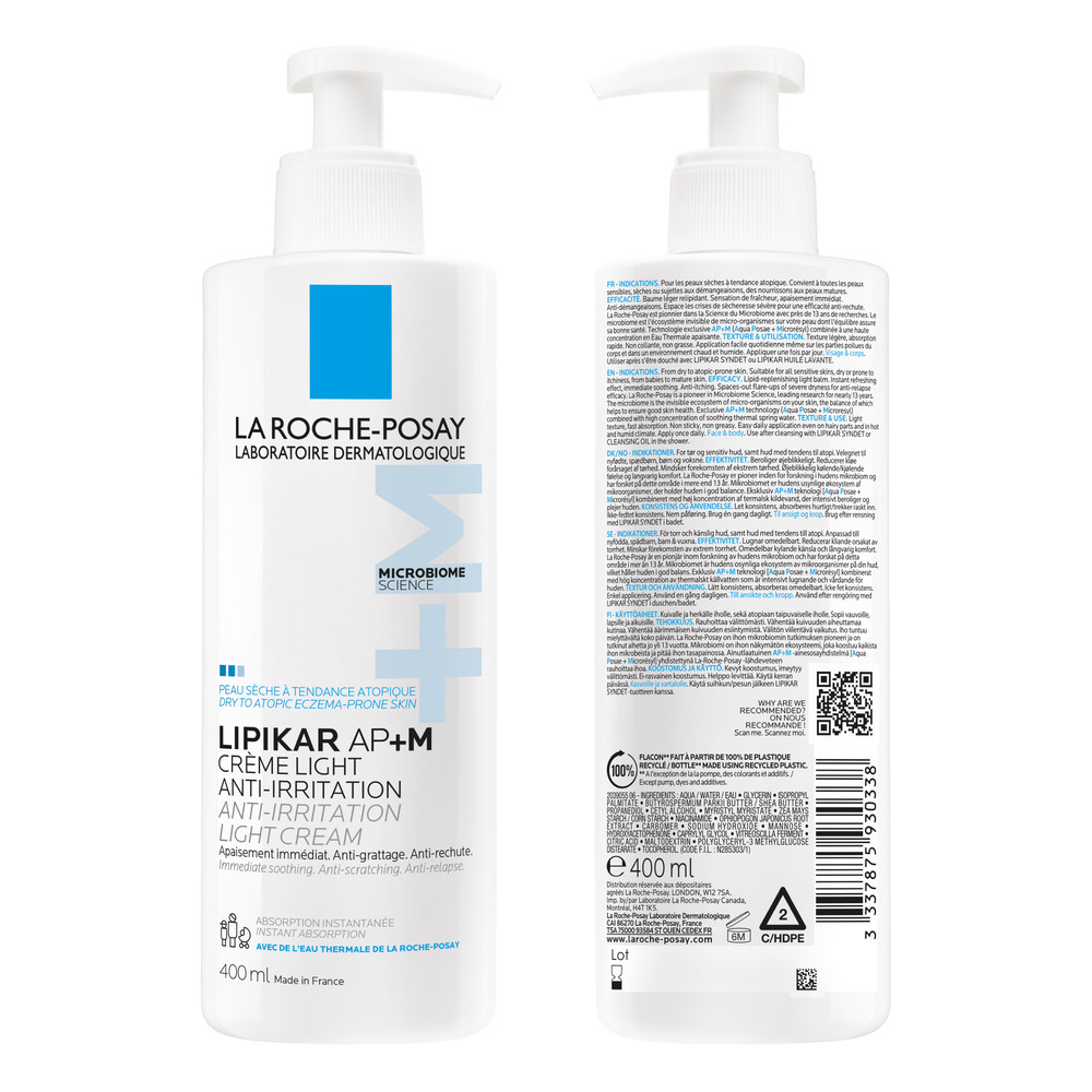 La Roche-Posay Lipikar Baume AP+M Lichte Crème 400ml