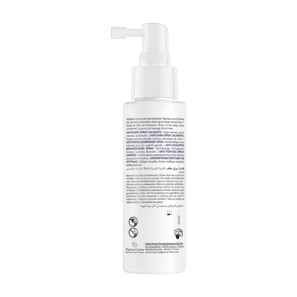 Kelual DS Intensive Spray Calmant Anti-Pelliculaire, Pellicules sévères & démangeaisons intenses 100ml
