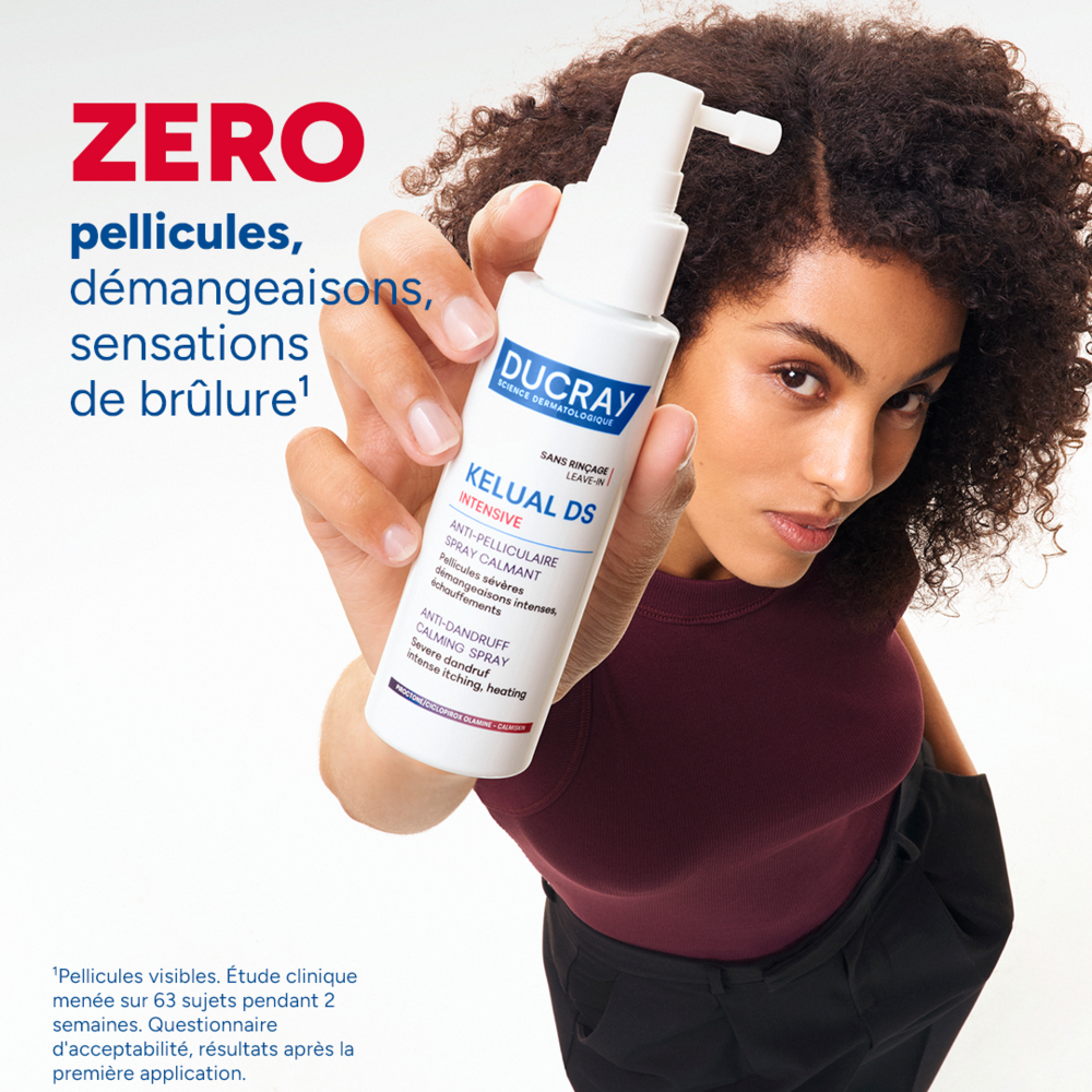 Kelual DS Intensive Spray Calmant Anti-Pelliculaire, Pellicules sévères & démangeaisons intenses 100ml