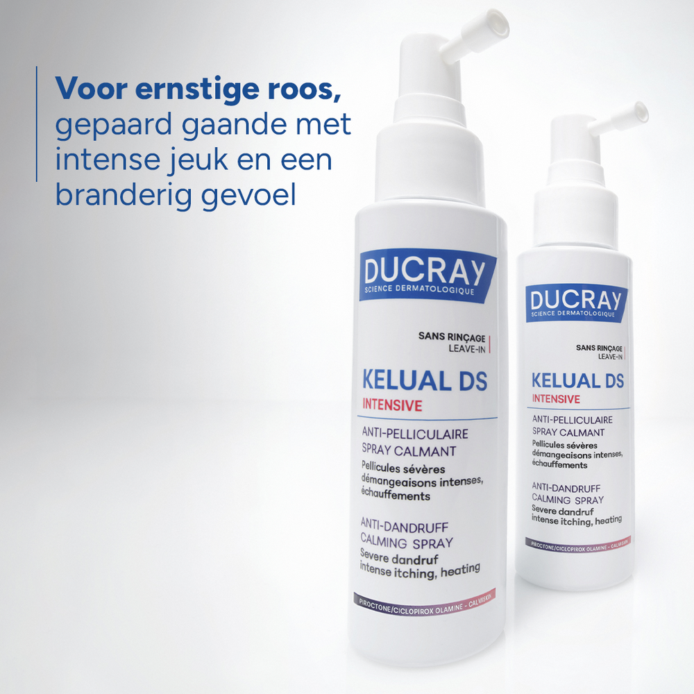 Kelual DS Intensief Kalmerende Anti-Roos Spray voor Ernstige Roos en Intense Jeuk 100 ml