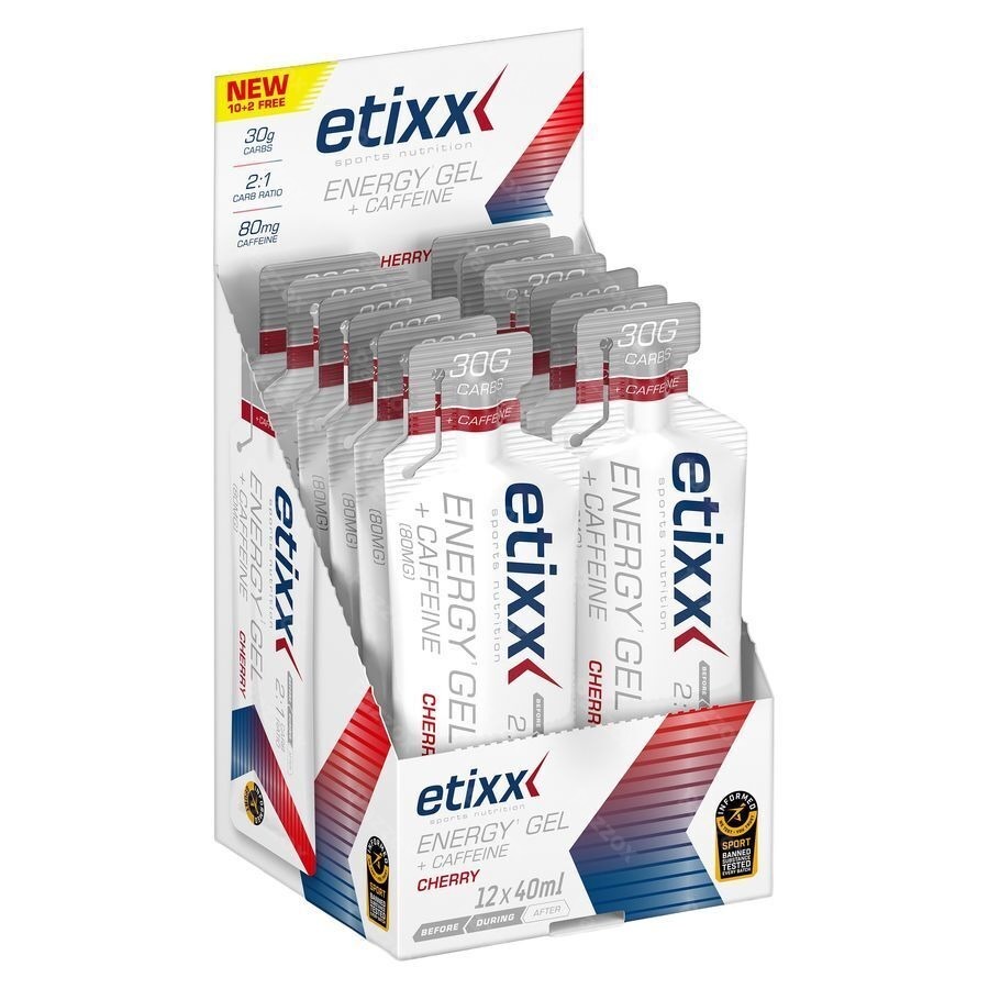 Etixx Energy Gel Caffeine Cherry 12x40ml