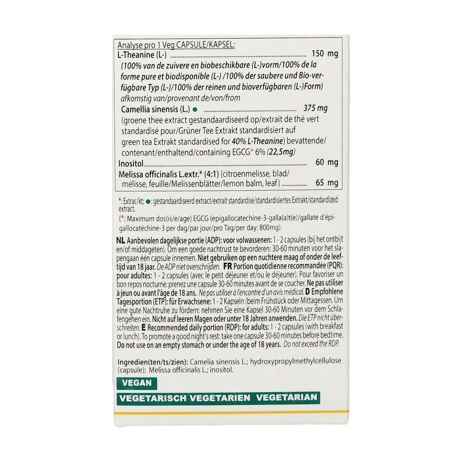 Altisa l-theanine 150mg Complex Pot V-caps 90