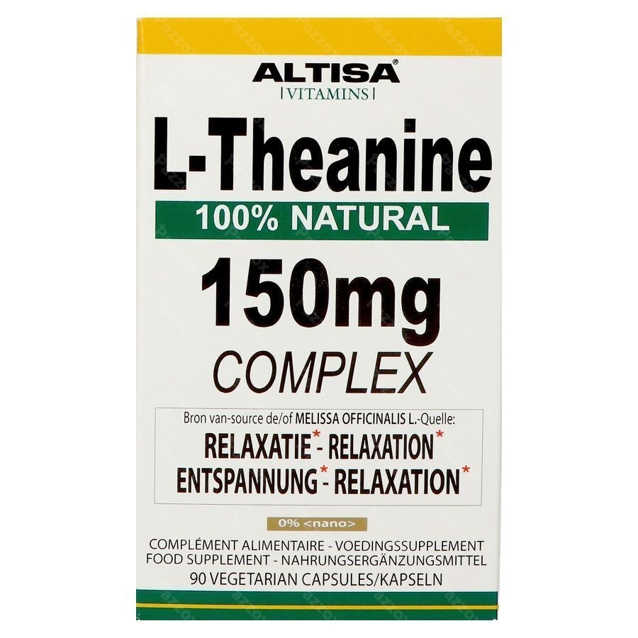 Altisa l-theanine 150mg Complex Pot V-caps 90