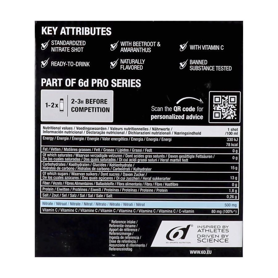 6d Nitrate Shot Fruit Punch 6x100ml