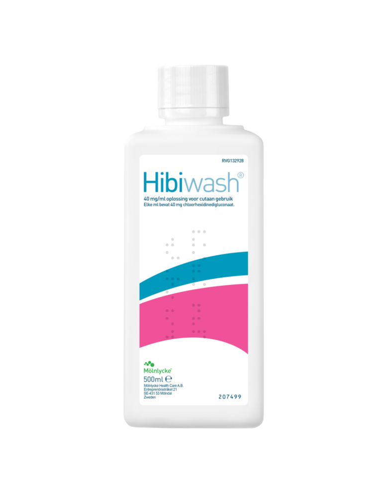 Hibiwash 40mg/ml Opl Cutaan Gebruik 500ml