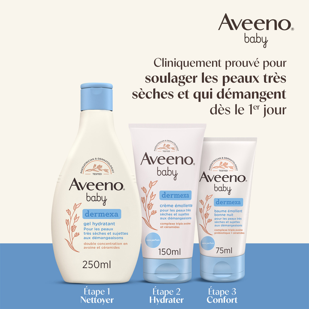 Aveeno Baby Dermexa Gel Douche Emollient 250ml