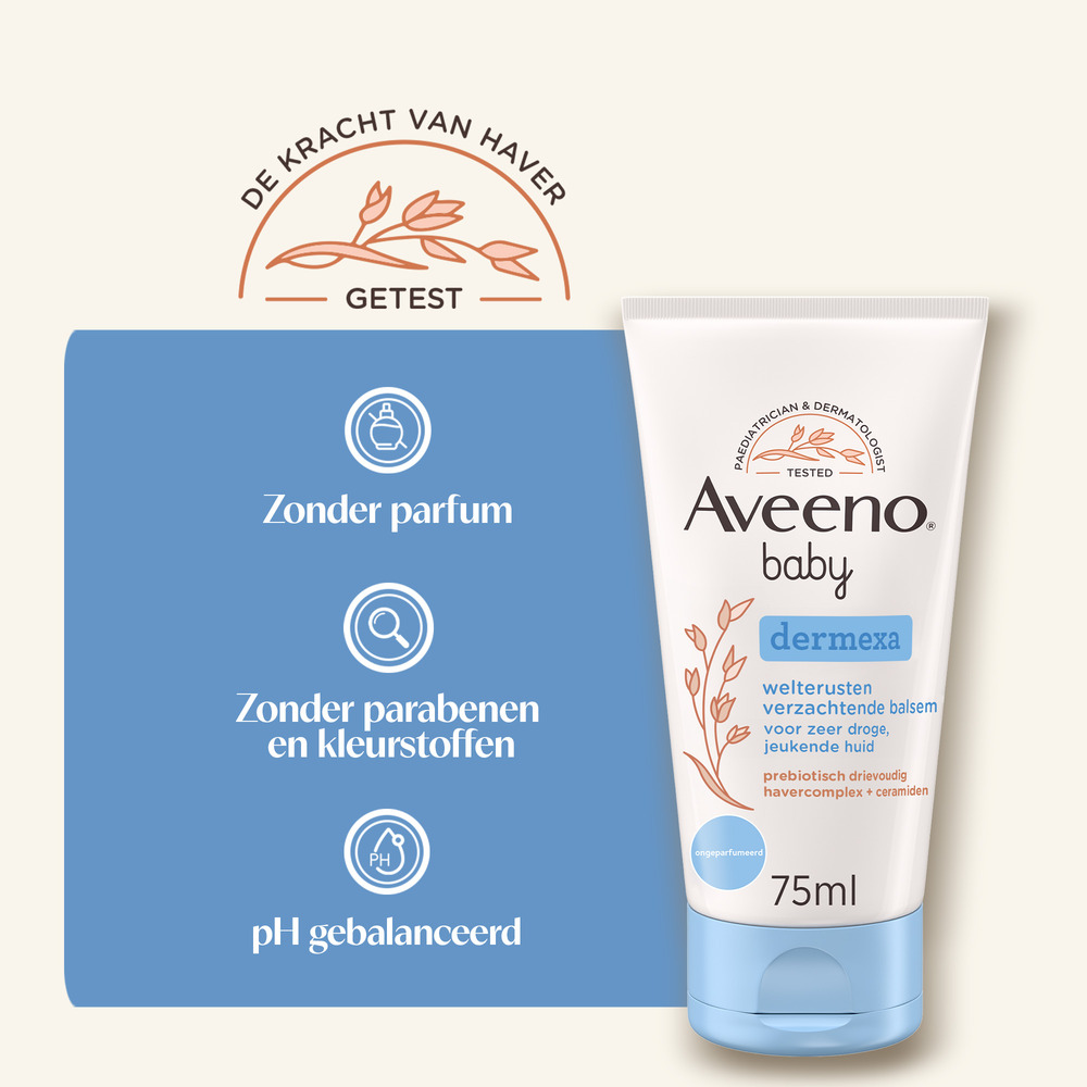 Aveeno Baby Dermexa Welterusten Verzachtende Balsem 75ml