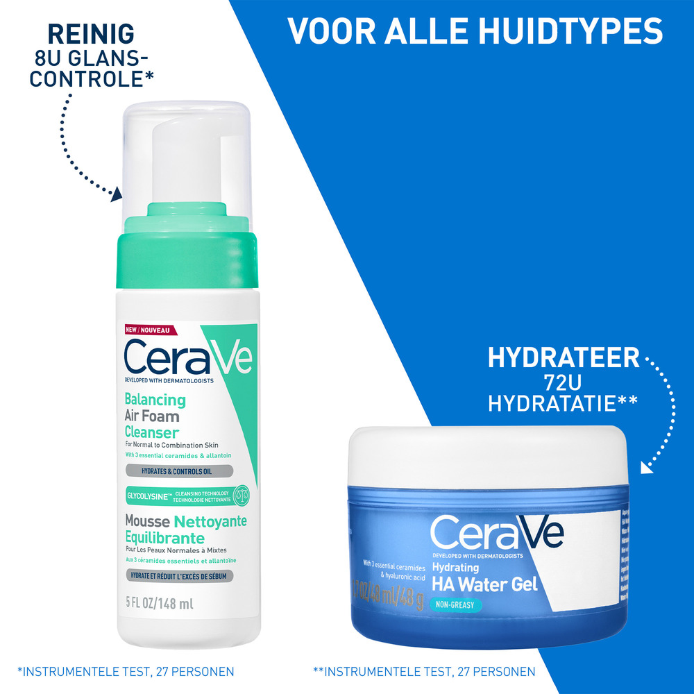 CeraVe HA Hydraterende Water Gel Versterkt de Huidbarrière 48 ml