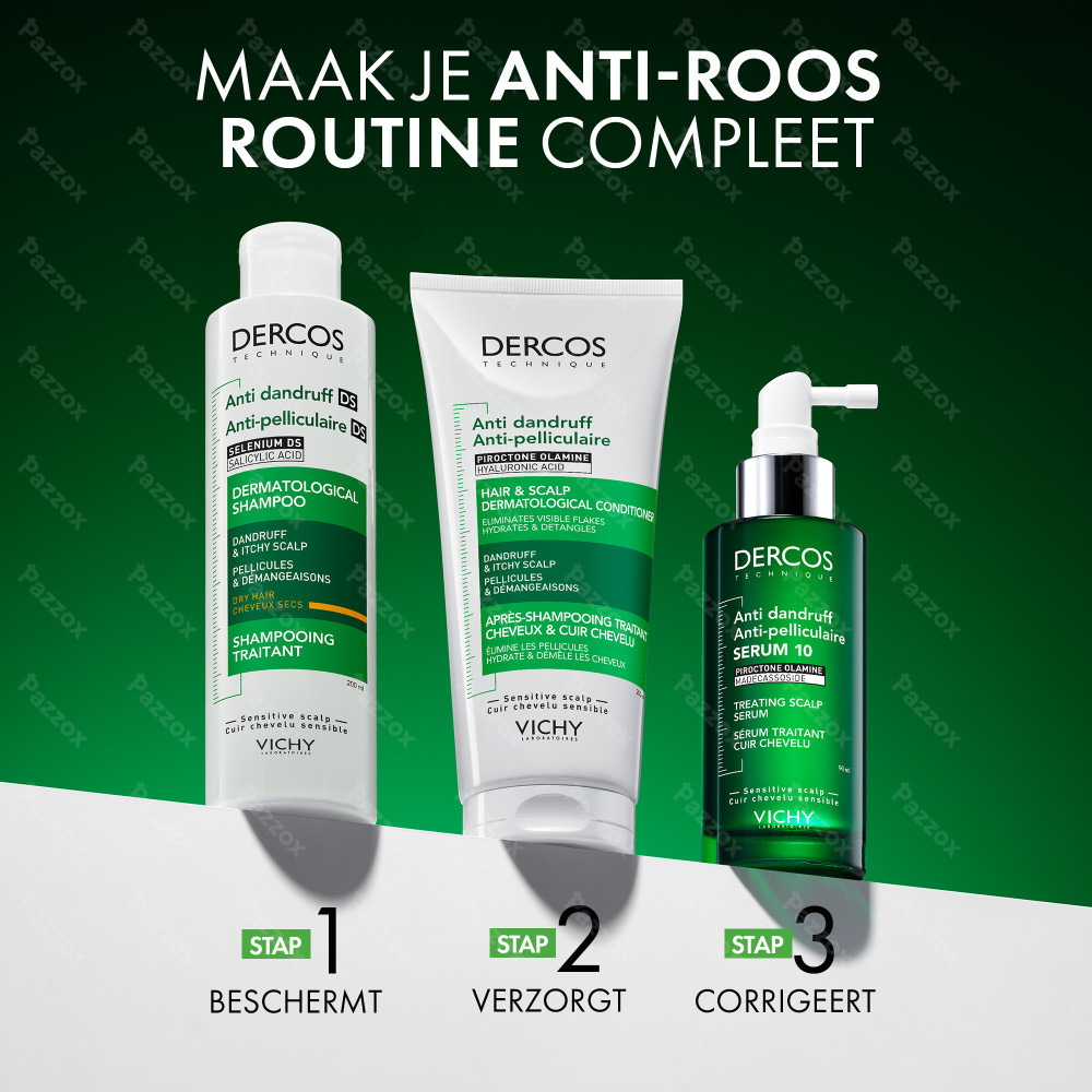 Vichy Dercos Anti-Roos DS Shampoo Navulling Droog Haar 390ml