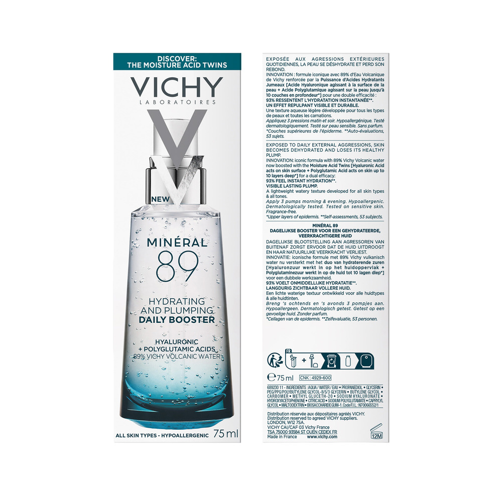 Vichy Minéral 89 Booster Sérum Hydratant et Fortifiant 75 ml