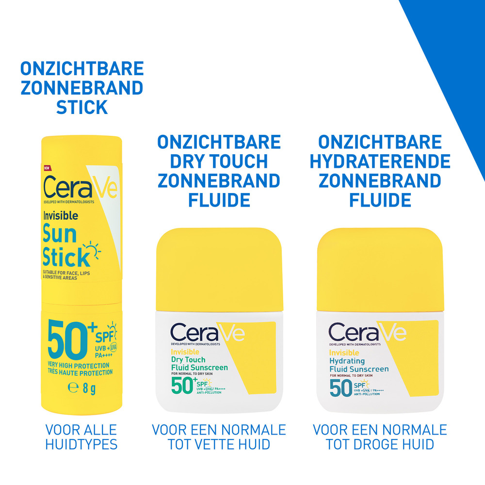 CeraVe Sun Onzichtbare Zonnestick SPF50+ 8 gr