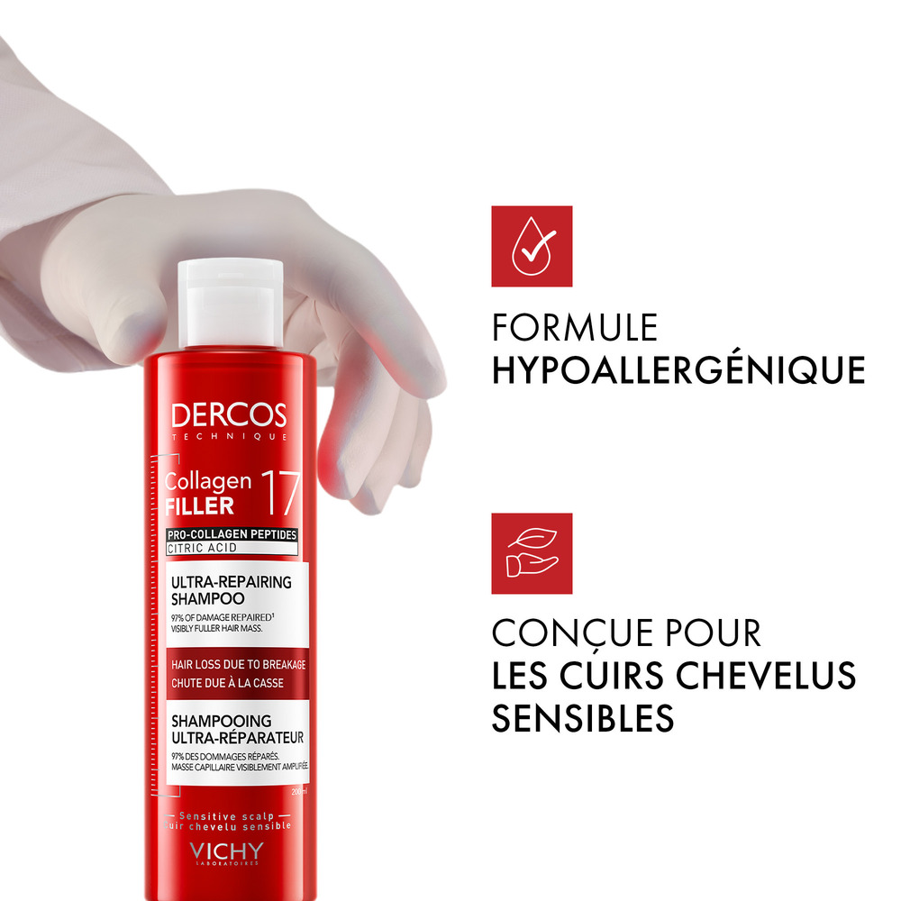 Vichy Dercos Shampooing Collagen 17 Filler 200ml