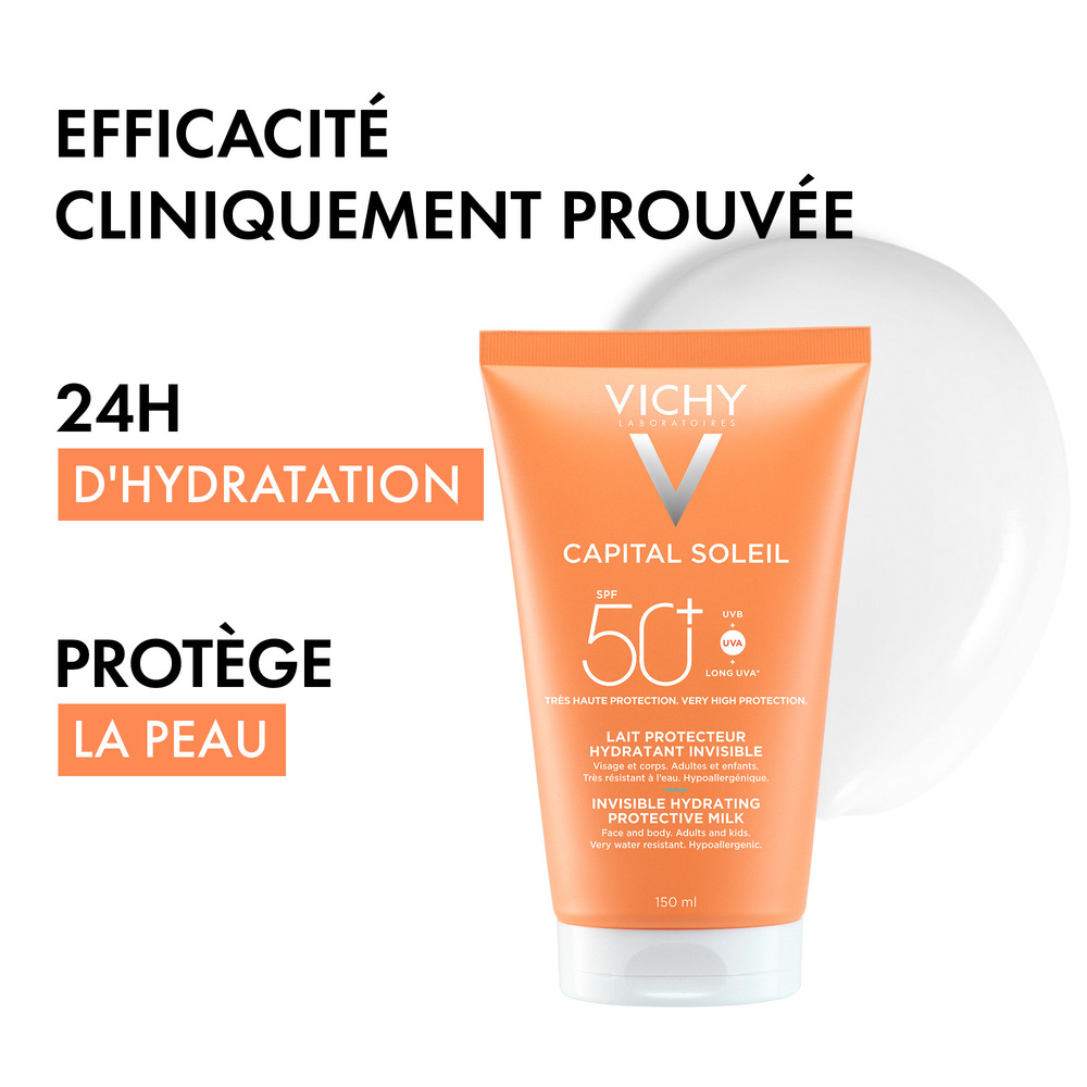 Vichy Capital Soleil Lait Protecteur Visage et Corps SPF50+ 150 ml