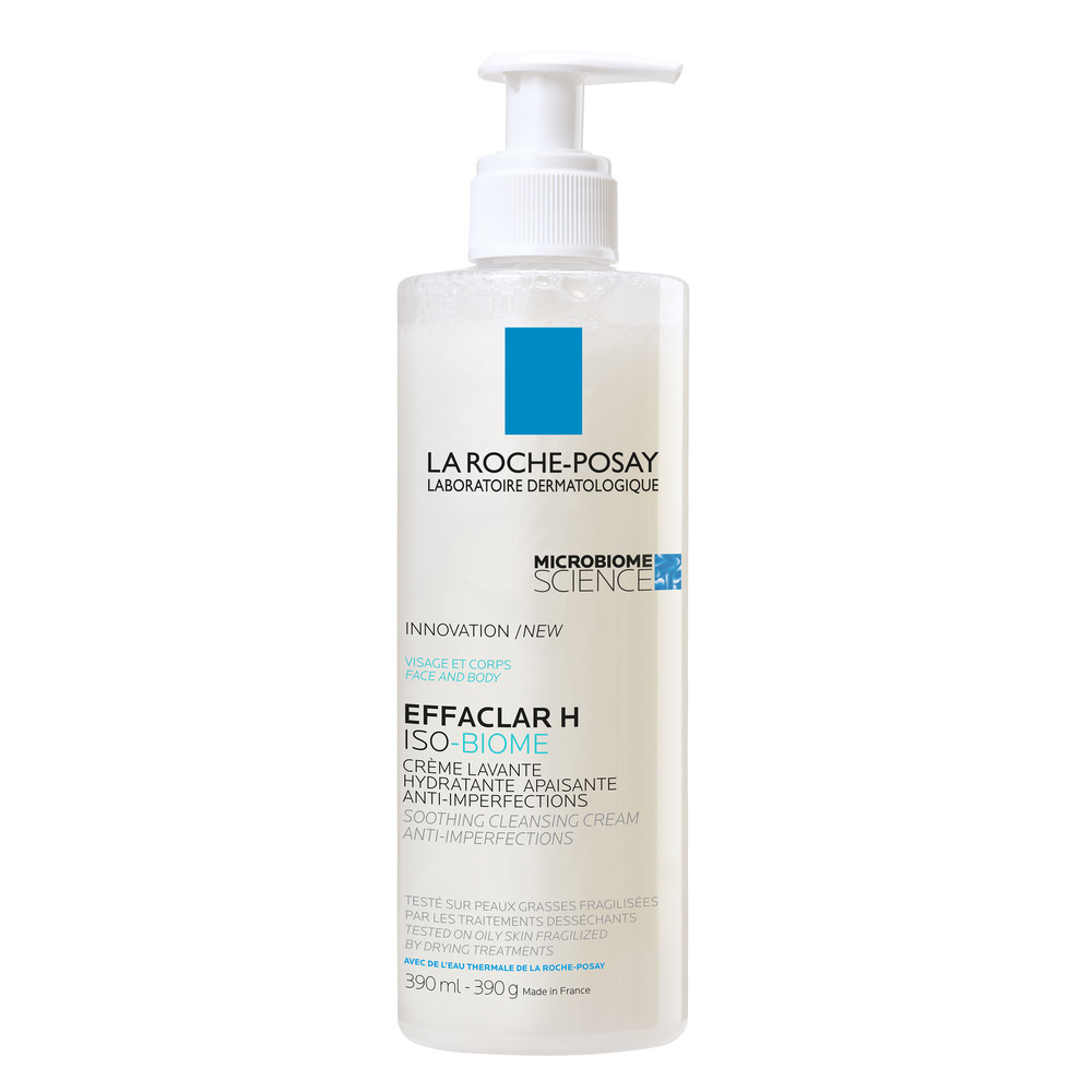 La Roche-Posay Effaclar H Iso-Biome Reinigingscrème Uitgedroogde Huid 390ml
