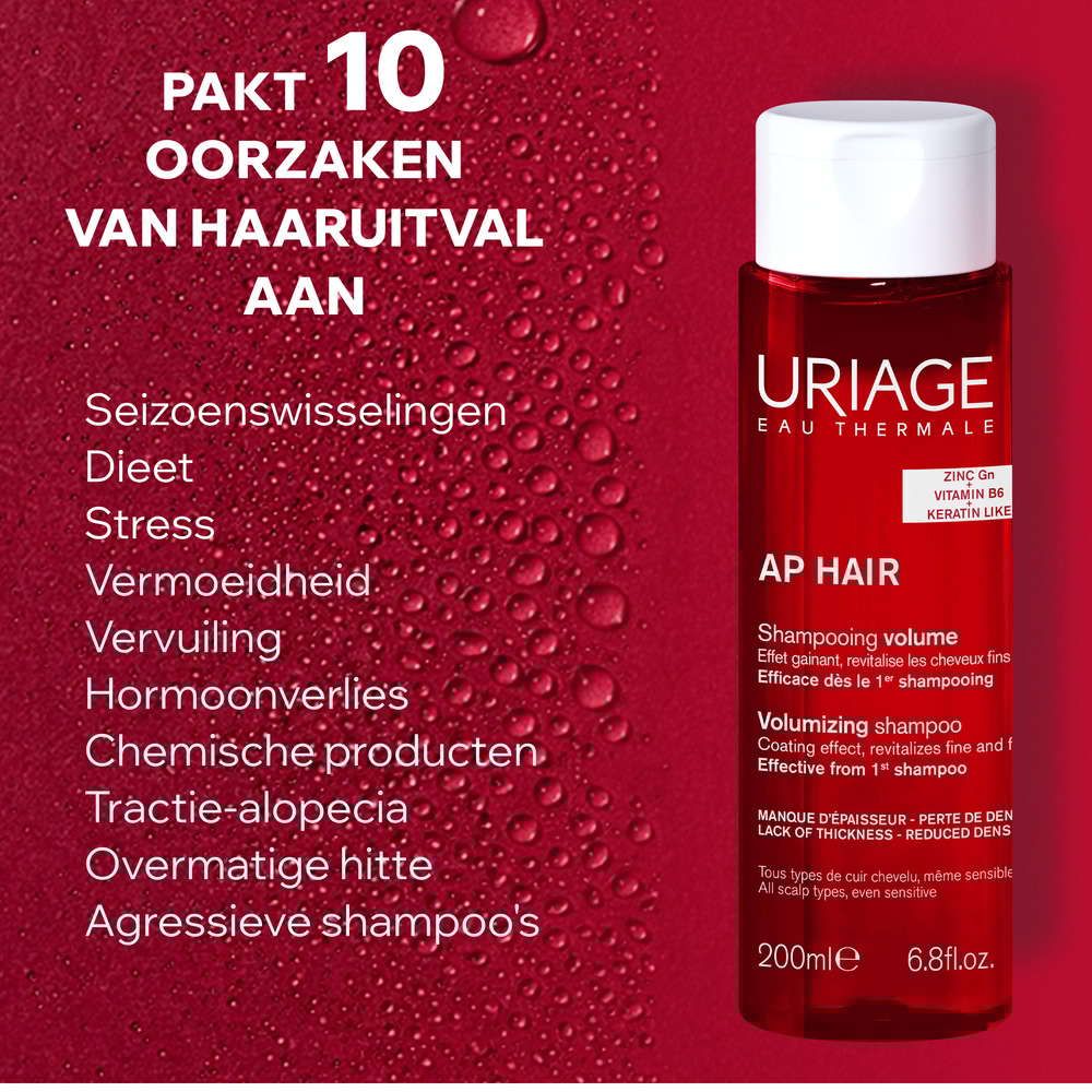 Uriage AP Hair Volume Shampoo Fijn en Futloos Haar 200ml