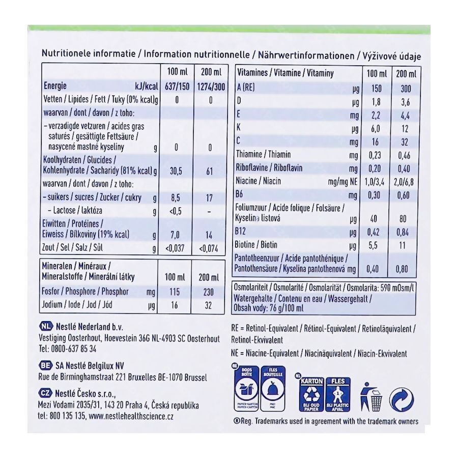 Nestlé Resource Ultra Fruit Pommes 4x200ml