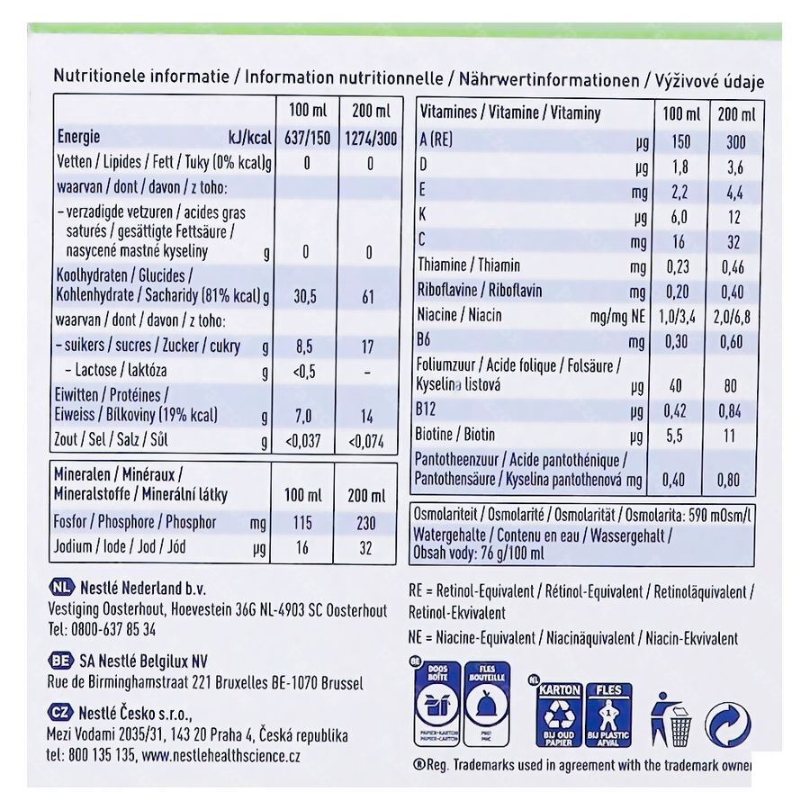 Nestlé Resource Ultra Fruit Pommes 4x200ml