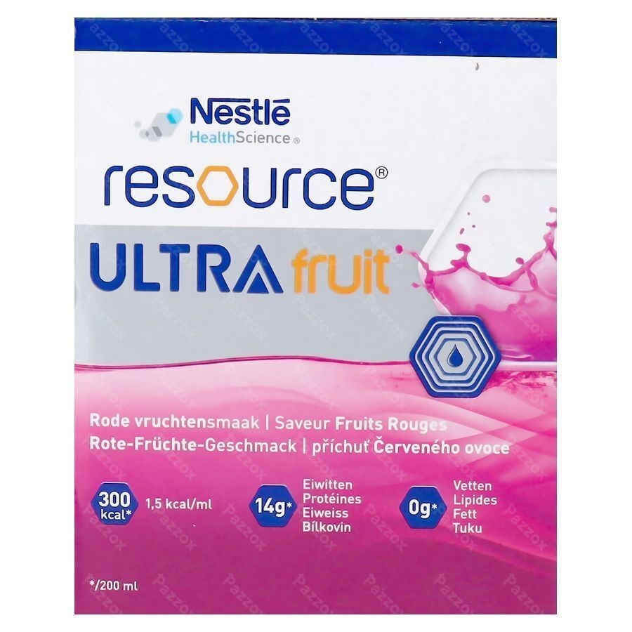 Nestlé Resource Ultra Fruit Rood Fruit 4x200ml