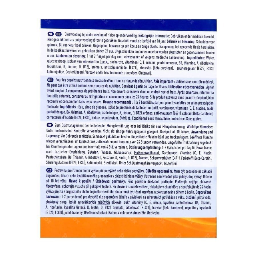 Nestlé Resource Ultra Fruit Saveur Orange 4x200ml