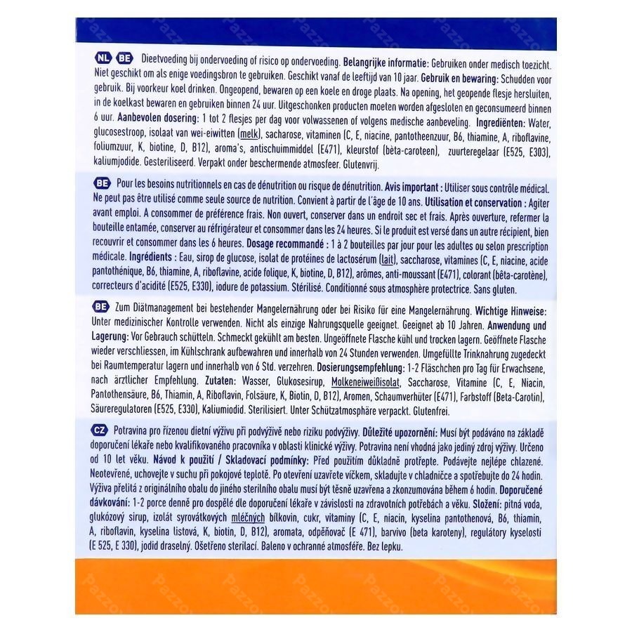 Nestlé Resource Ultra Fruit Saveur Orange 4x200ml