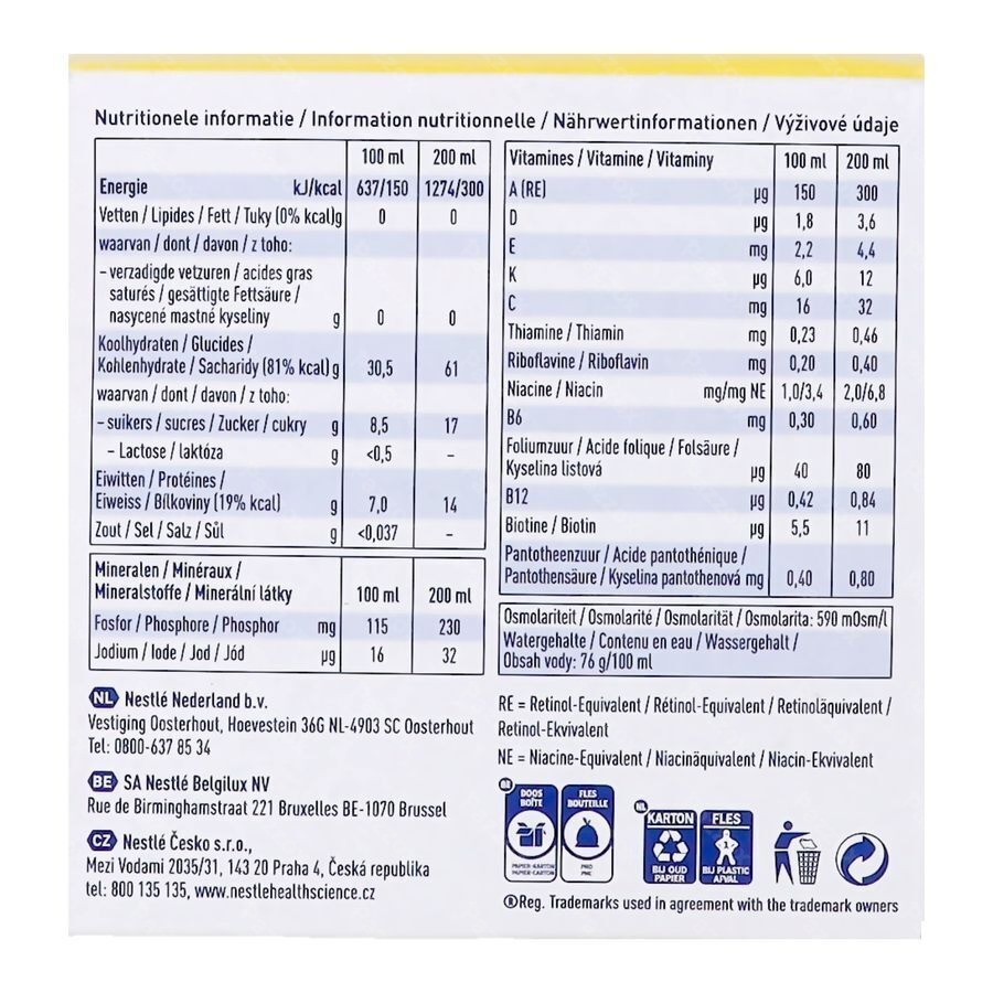 Nestlé Resource Ultra Fruit Ananassmaak 4x200ml