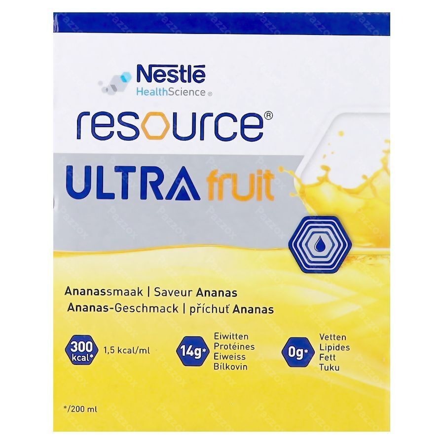Nestlé Resource Ultra Fruit Ananassmaak 4x200ml