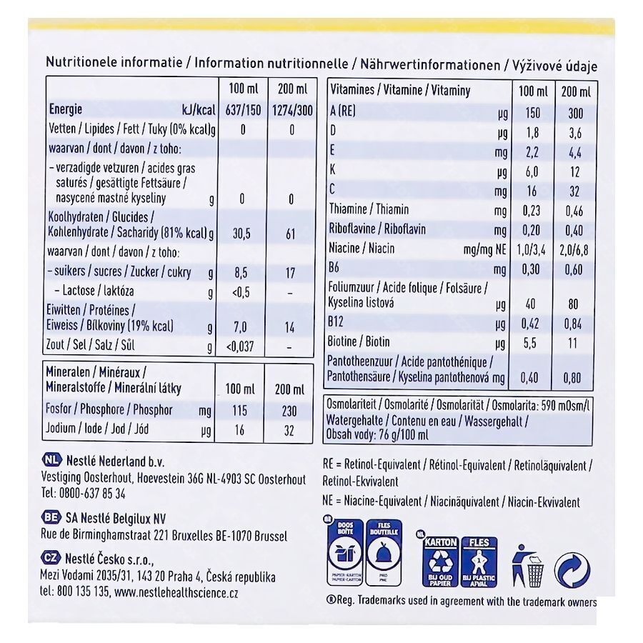 Nestlé Resource Ultra Fruit Ananassmaak 4x200ml
