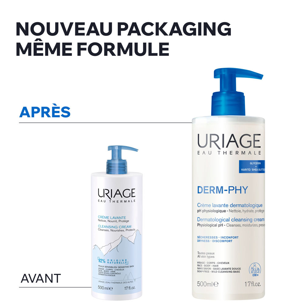 Uriage Dermo-phy Creme Lavante Dermatologique 1l