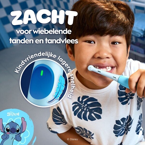 Oral-B iO Kids Disney Stitch Elektrische Tandenborstel met Muziektimer +6 Jaar