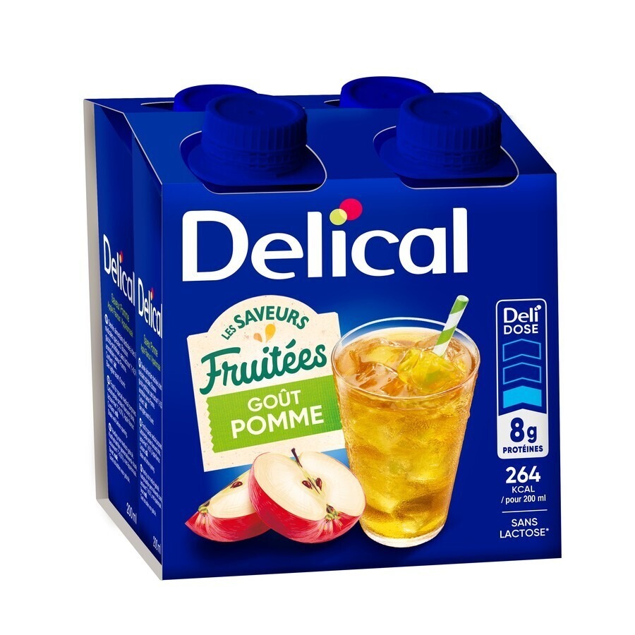 Delical Fruitdrink Appel 4x200ml
