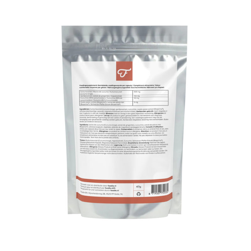 Foodie Kurkuma Boost 60 Capsules