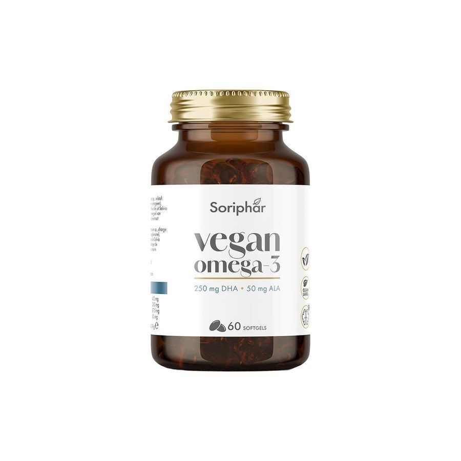 Soria Vegan Omega 3 Dha + Ala Softgels 60