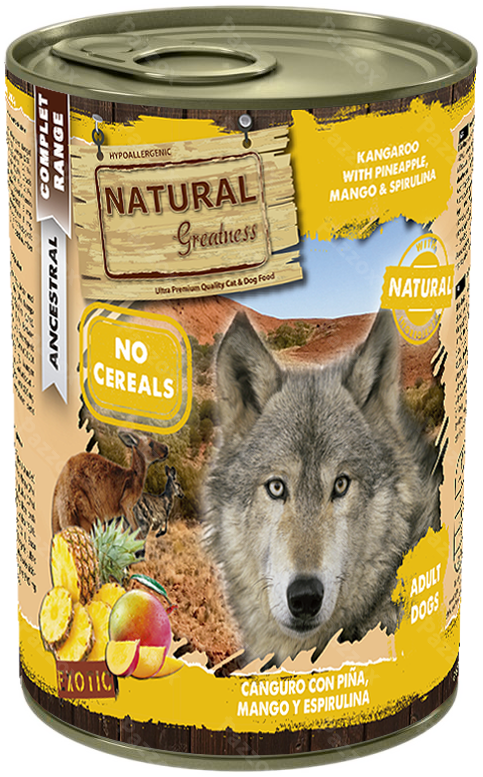 Natural Greatness Kangaroo With Pineapple + Mango + Spirulina 400g
