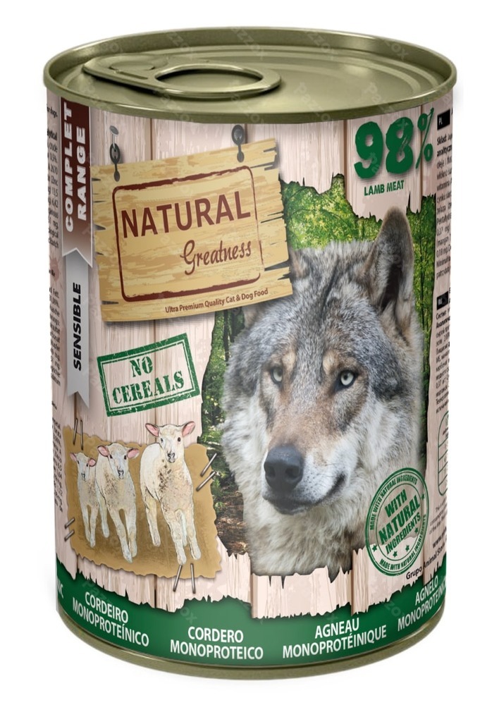 Natural Greatness Lamb Recipe Monoproteïne 400g