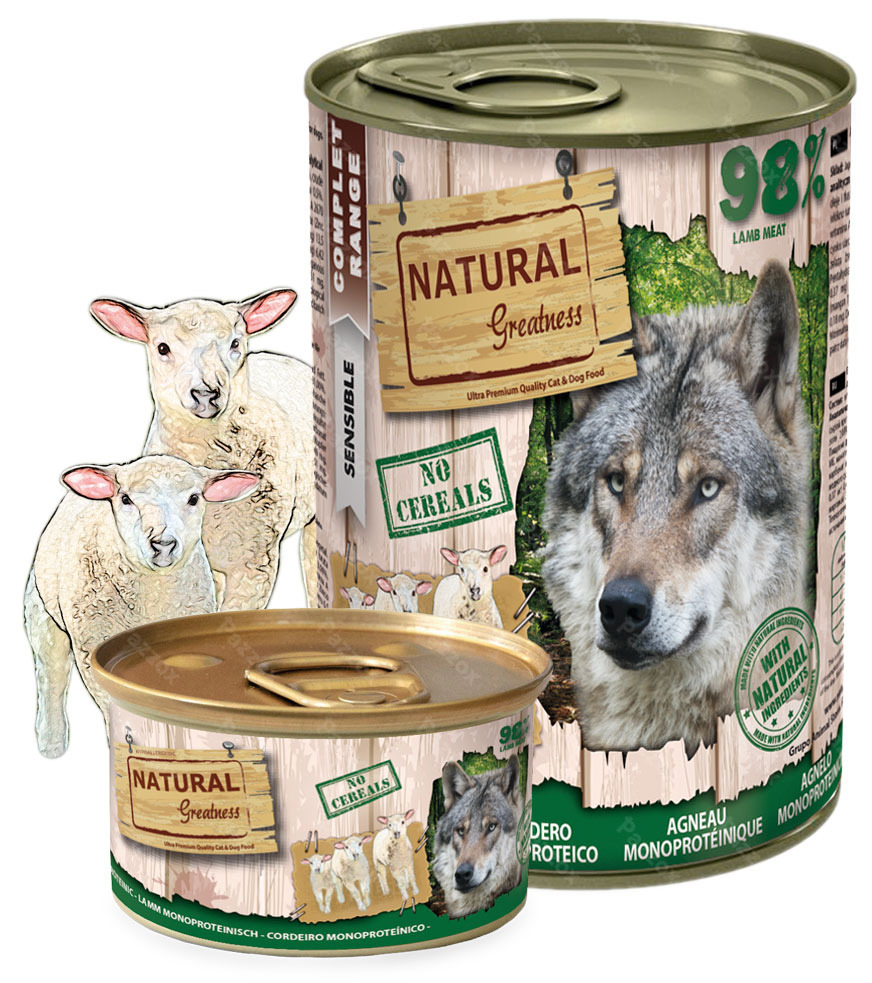Natural Greatness Lamb Recipe Monoproteïne 170g