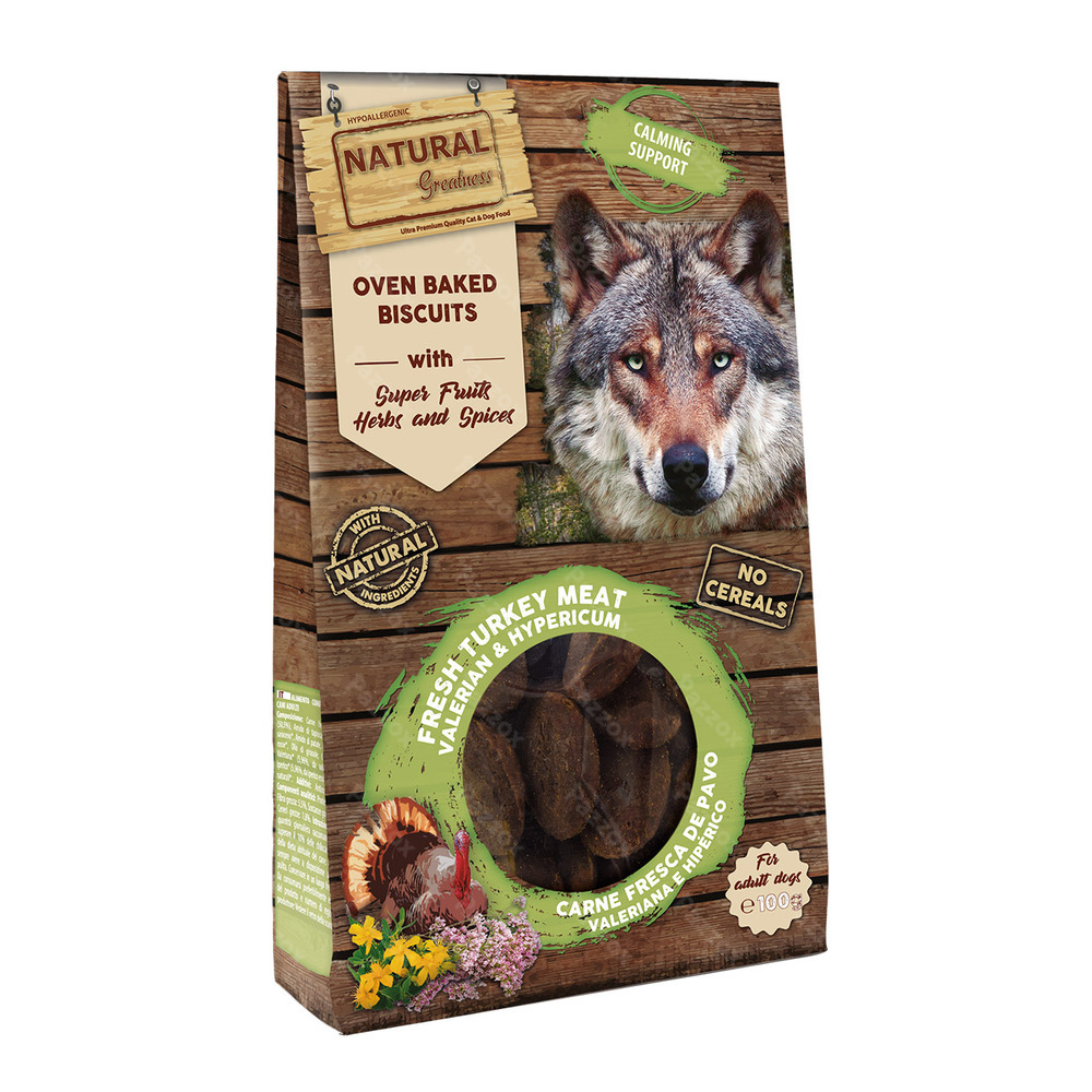 Natural Greatness Oven Baked Biscuits Calming Support Hondensnacks 100g 