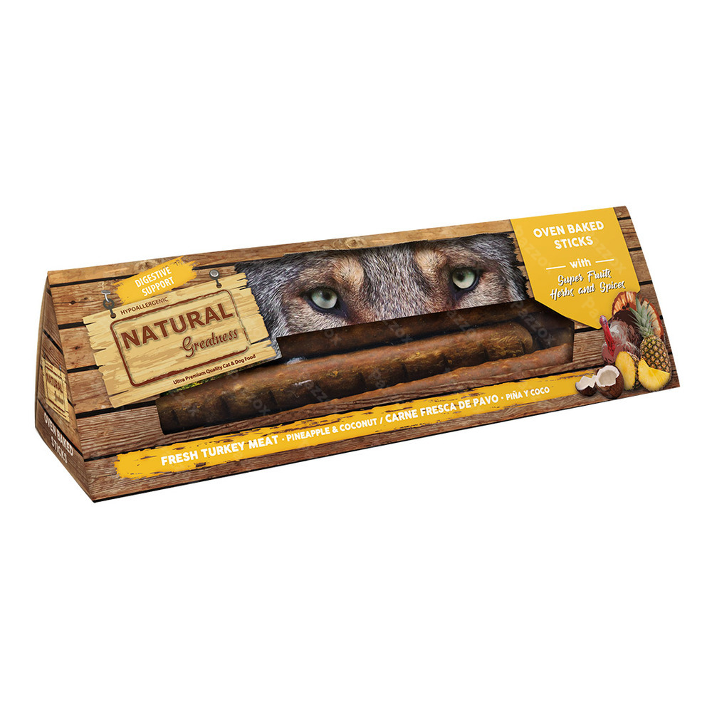 Natural Greatness Oven Baked Sticks Digestive Support Friandises 100g 