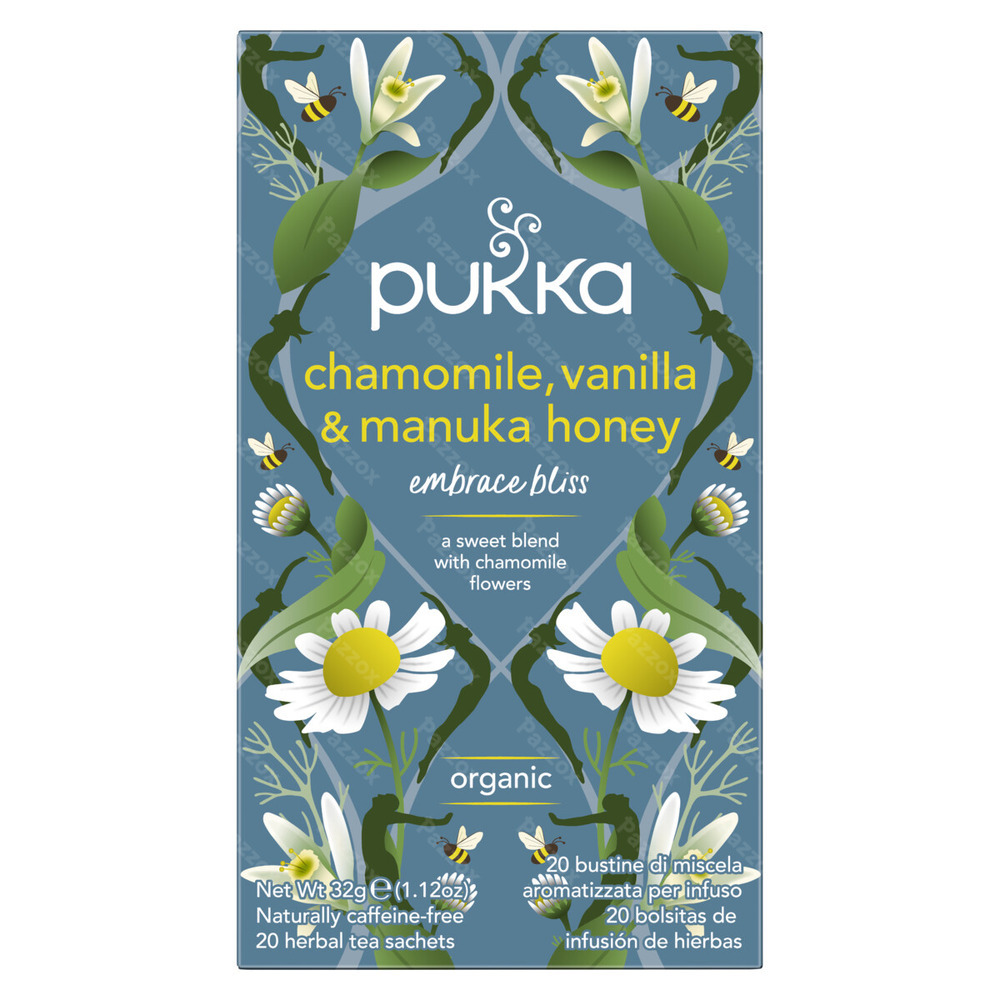 Pukka Chamomille Vanilla Manuka Honey Thé Bio 20 Sachets