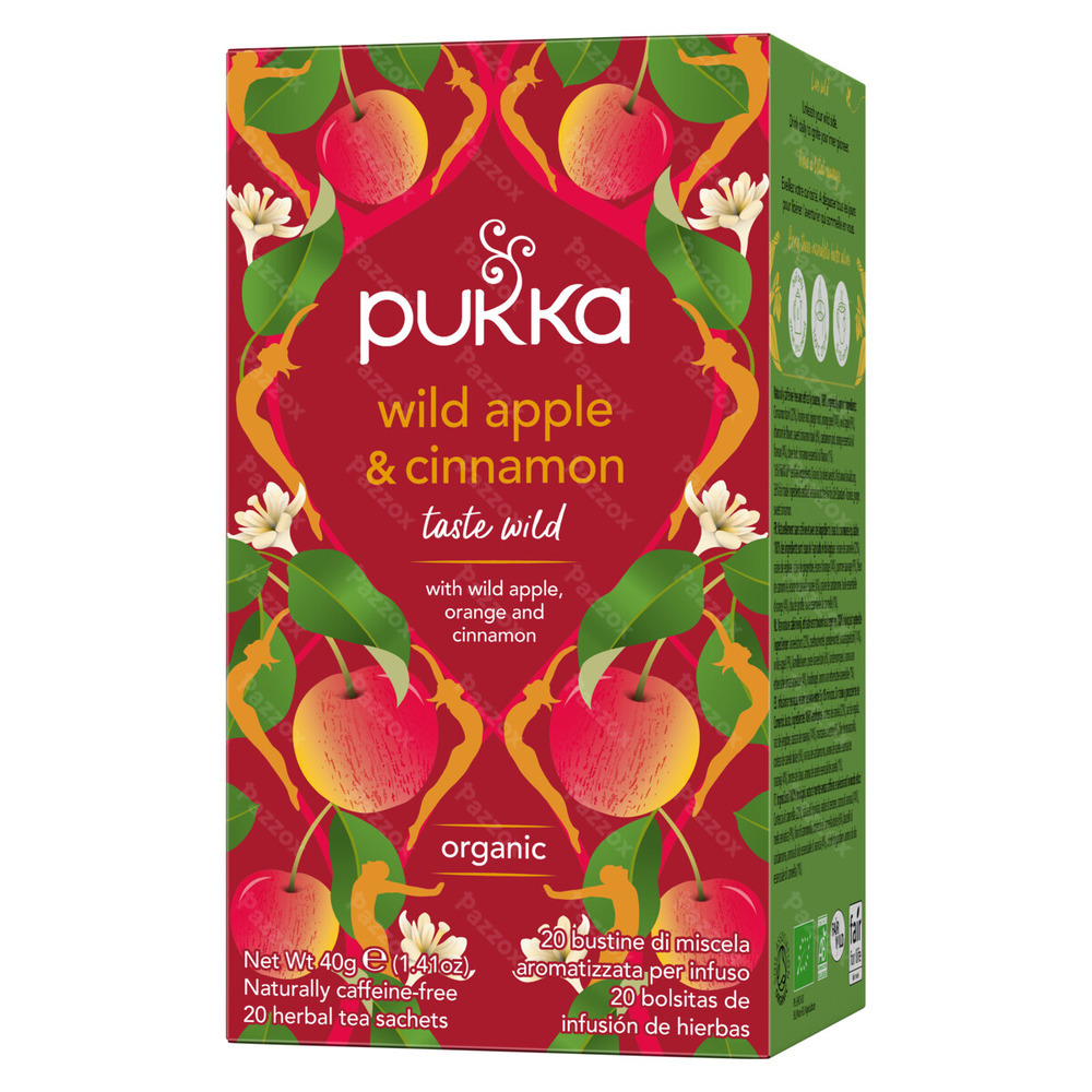 Pukka Wild Apple & Cinnamon Biologische Thee 20 Zakjes