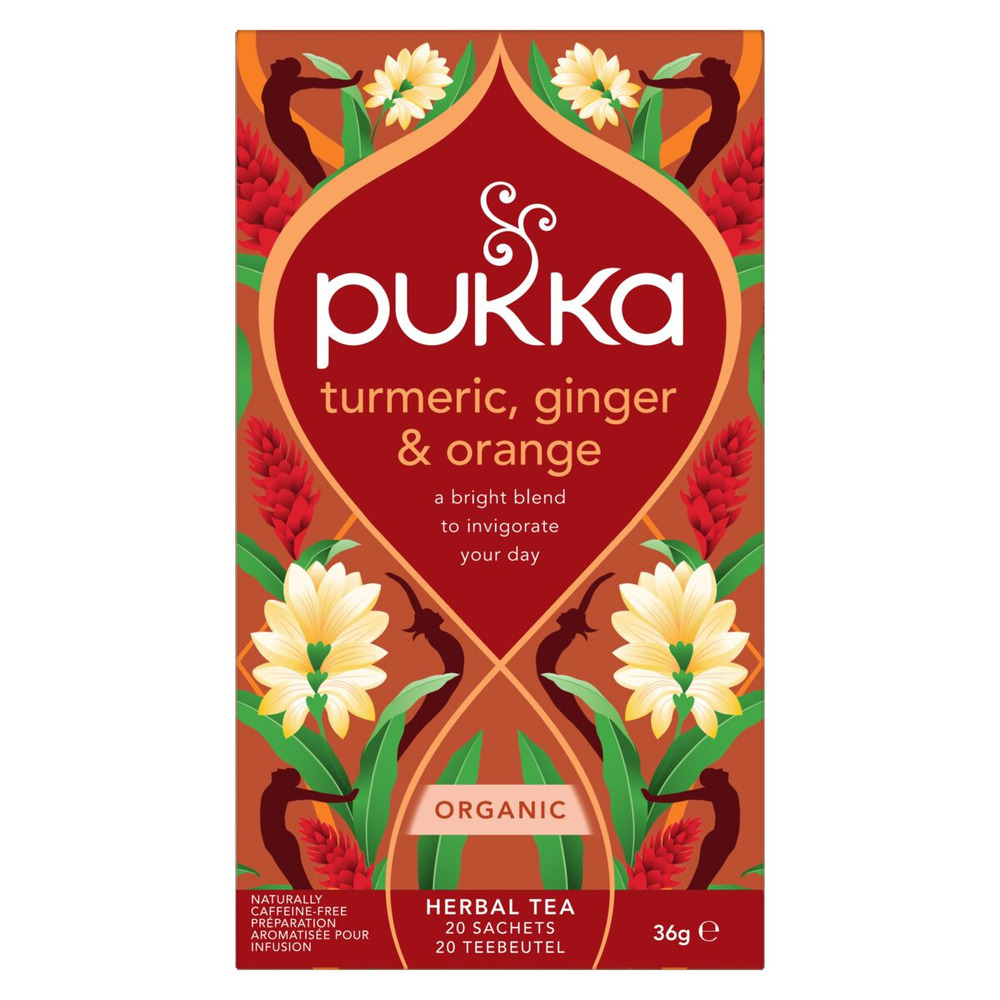 Pukka Turmeric Ginger Orange Biologische Thee 20 Zakjes