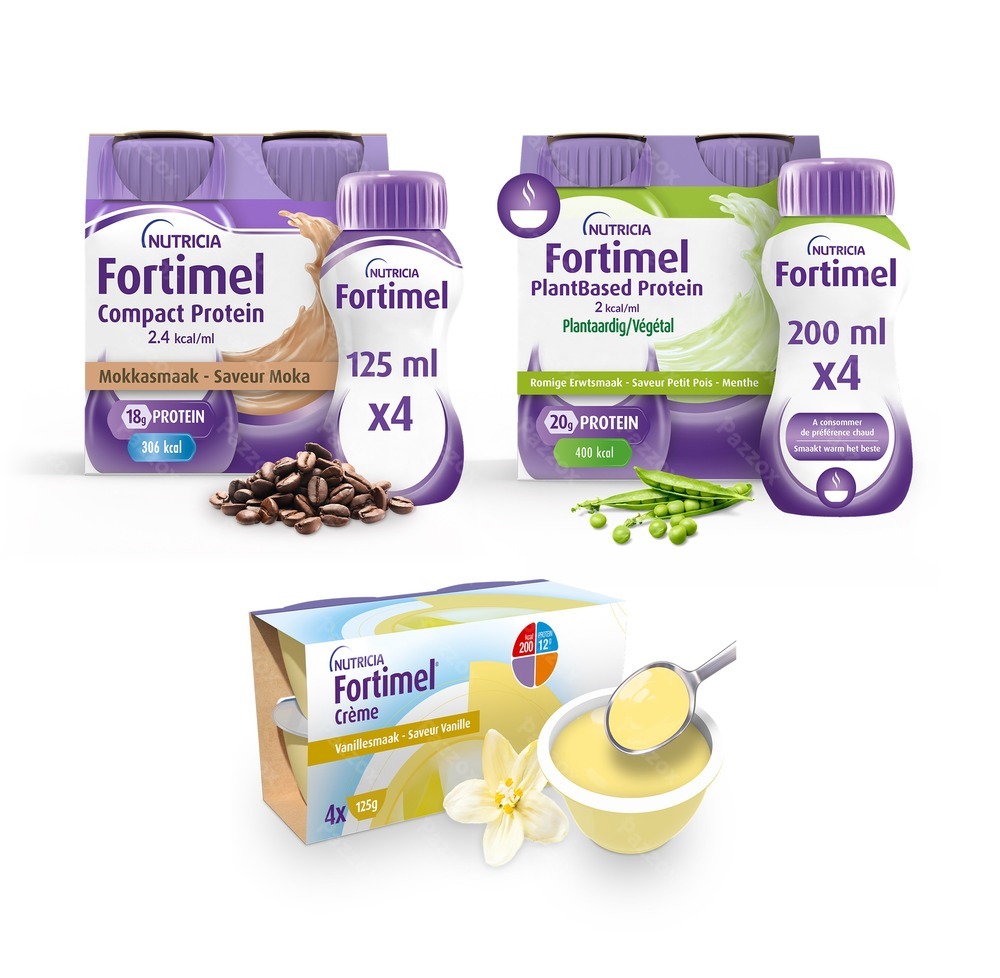 Fortimel Mix Pakket Mokka - Romige Erwten - Vanille Voedingssupplement - Ondervoeding