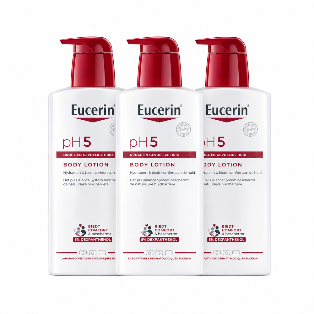 Eucerin pH5 Bodylotion Droge en Gevoelige huid 3 x 400 ml Promopakket